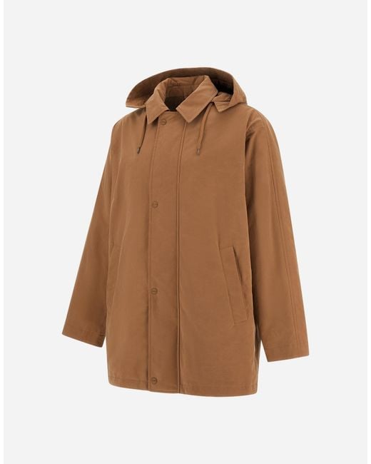 Herno Brown Short Parka for men