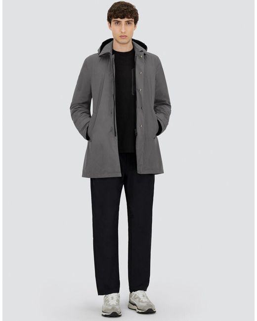 Herno Gray Long Parka for men