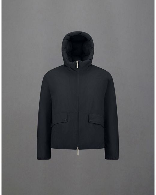 Herno Black Laminar Hooded Jacket