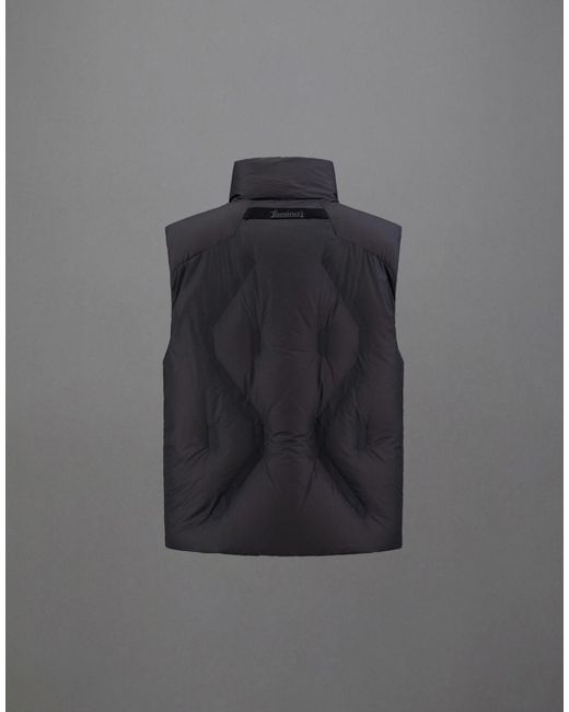 Herno Gray Sleeveless Laminar Jacket In Translucent Ripstop for men