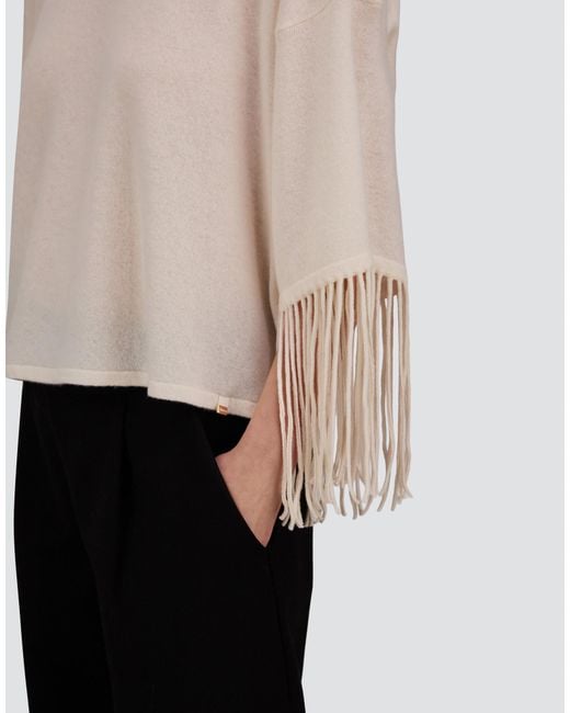 Herno White Wool And Cashmere Stocking-Stitch Jumper