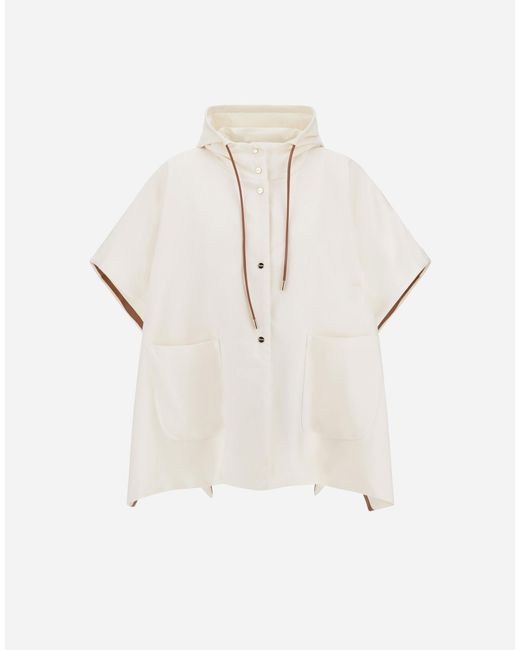 Herno White Poncho
