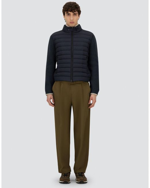 Herno Blue Cob Carded Wool And Arendelle Jacket for men