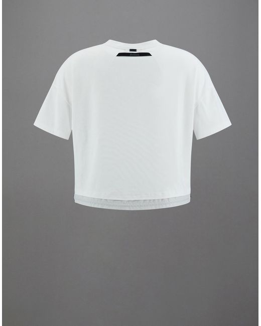 Herno Gray Camiseta Con Cordón De Ajuste Laminar De Dynamic Interlock