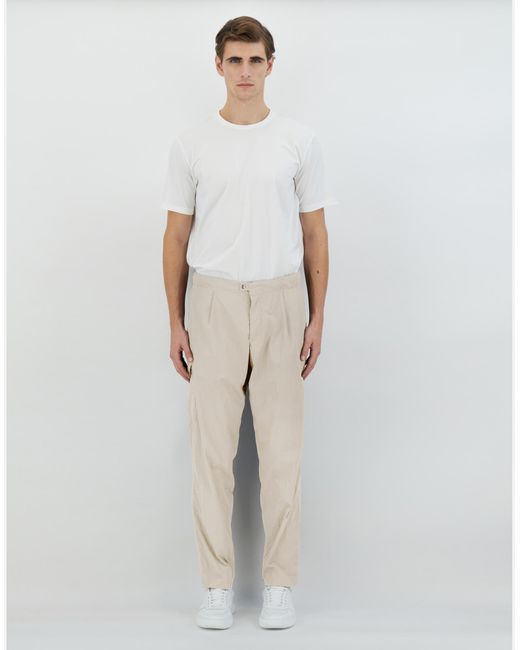Herno Natural Ultralight Crease Trousers for men