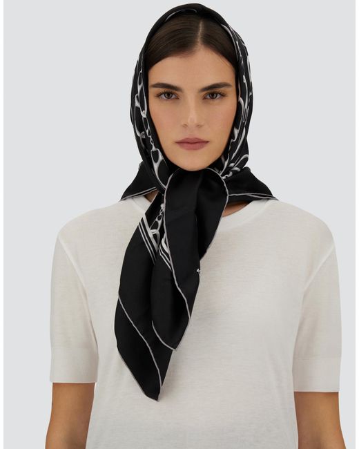 Herno Black Scarf