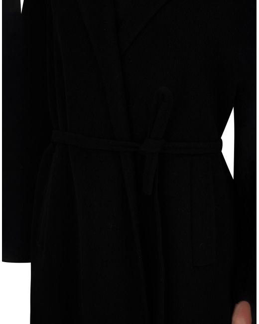 Herno Black Belted Coat