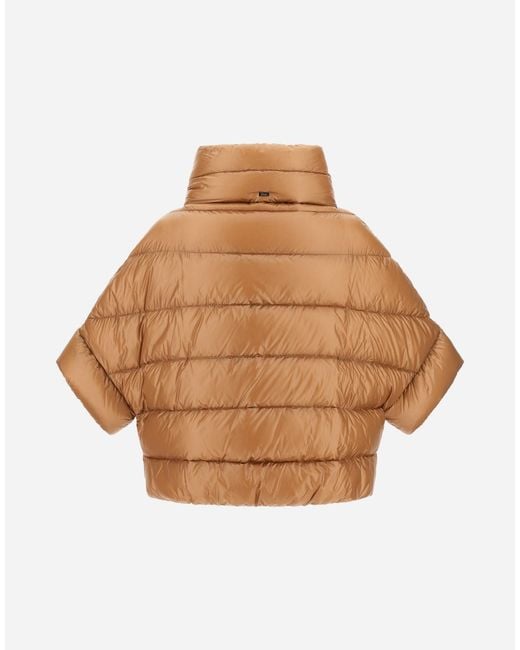Herno Natural High-Neck Cape