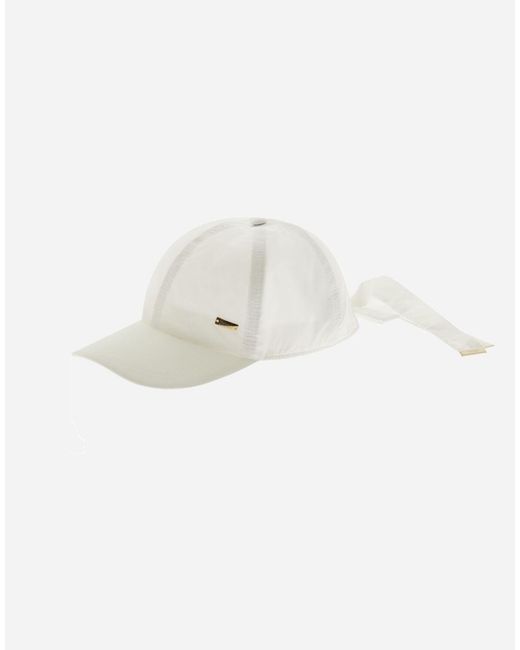 Herno White Baseball Cap