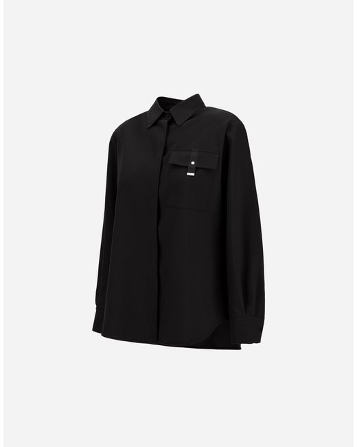 Herno Black Flannel Touch Shirt