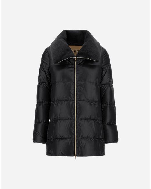 Herno Black A-Shape Jacket
