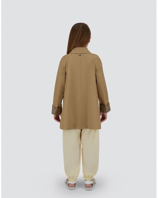 Herno Natural Gabardina De Dean Y Monogram