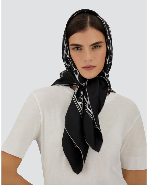 Herno Black Scarf