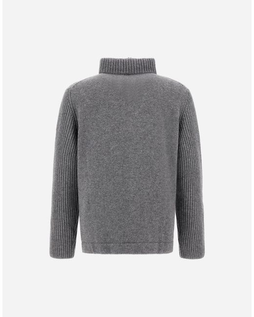 Herno Gray Cardigan for men