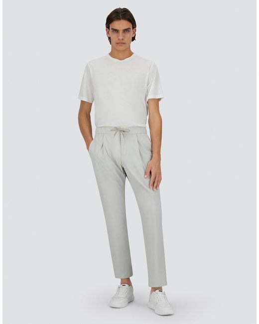 Herno Gray Nylon Maestro Trousers for men