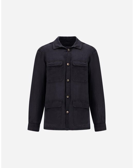 Herno Blue Field Jacket for men