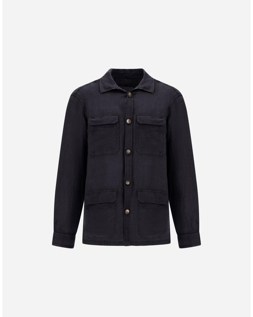 Herno Blue Field Jacket for men