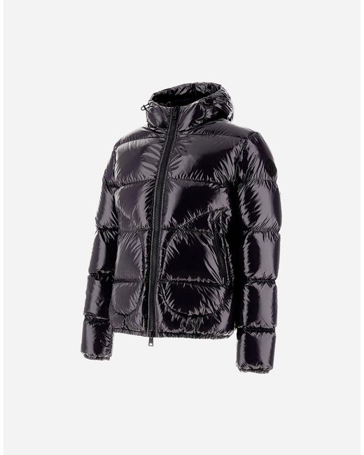Herno Black Bomber Jacket for men