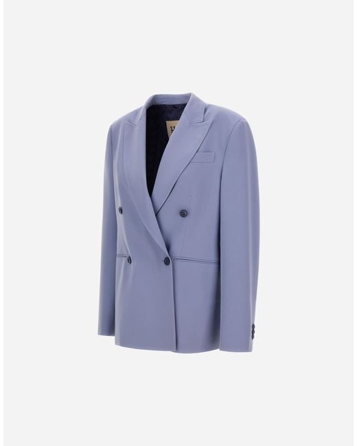 Herno Blue Flawless Woven Blazer