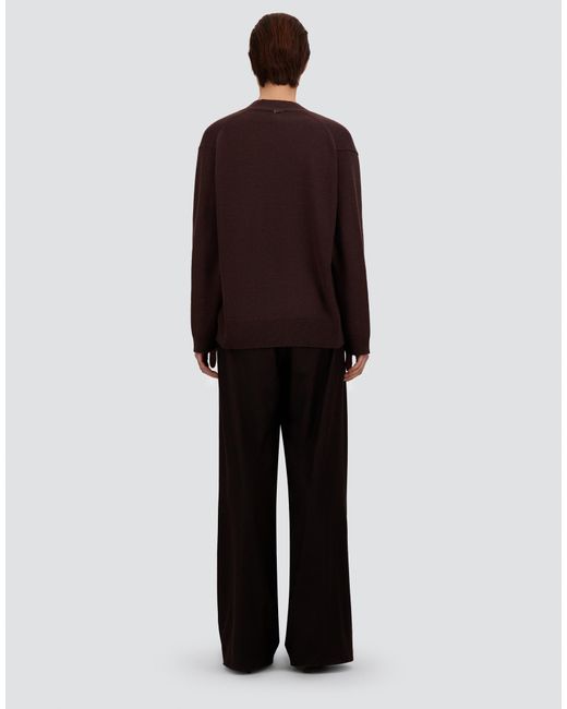 Herno Purple Cashmere Stocking-Stitch Jumper