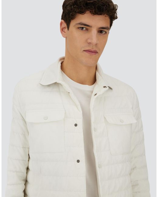 Herno White Resort Shacket for men