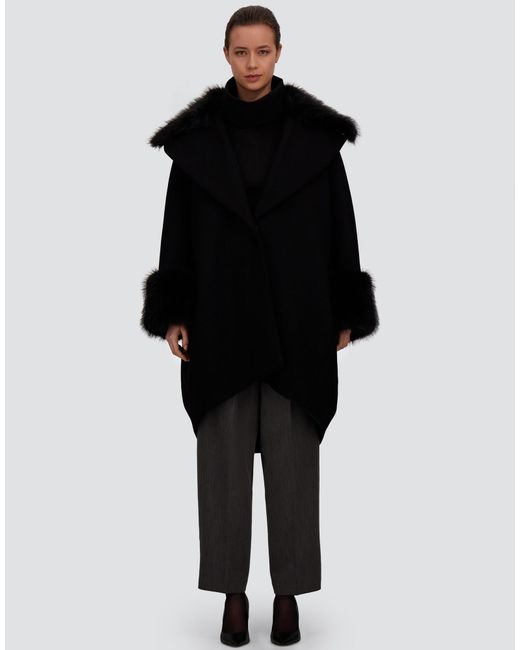Herno Black Wool Cloth Coat