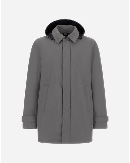 Herno Gray Long Parka for men