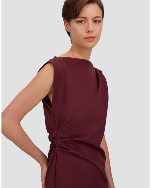 Herno Purple Bi-Stretch Fabric Dress