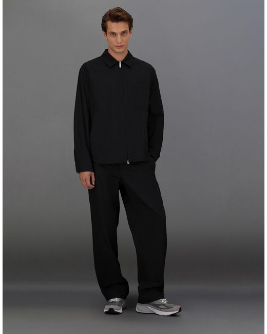 Herno Black Laminar Shacket