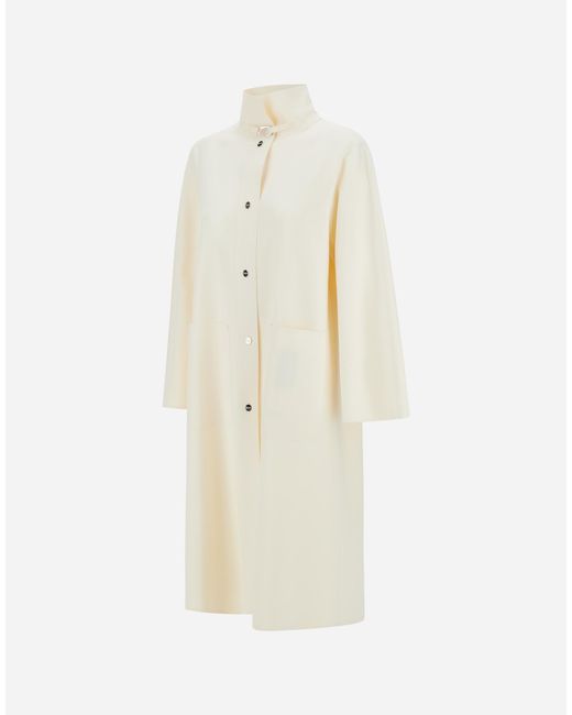 Herno White Long Jacket