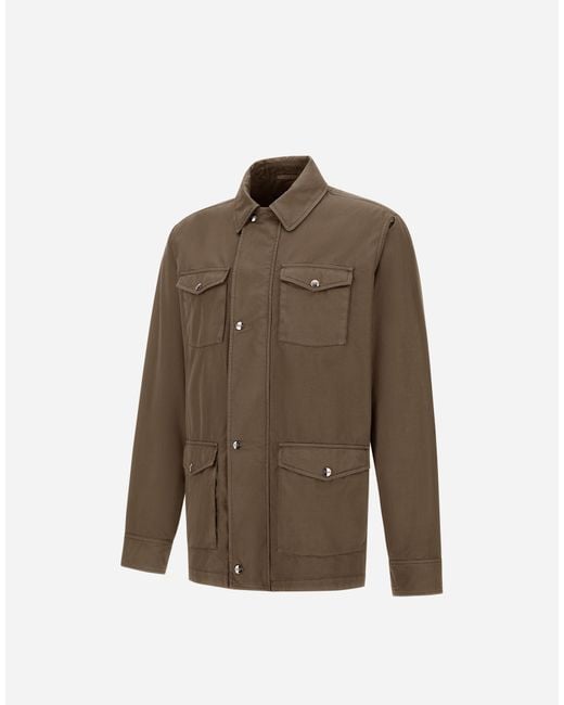 Herno Brown Tigri Field Jacket for men