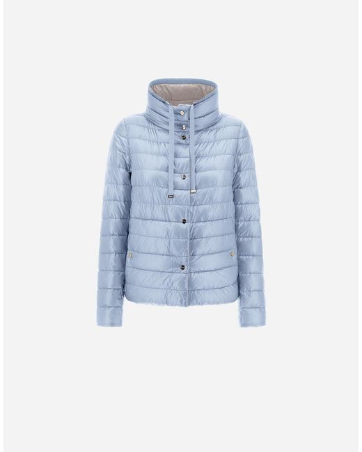 Herno Blue Reversible Cape