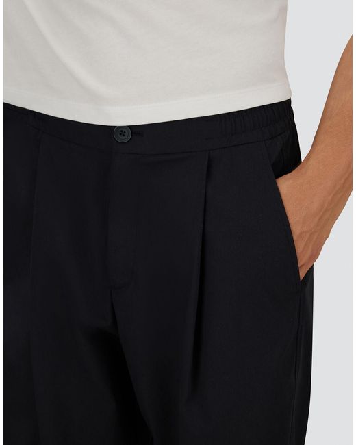 Herno Blue Cotton Feel Trousers for men