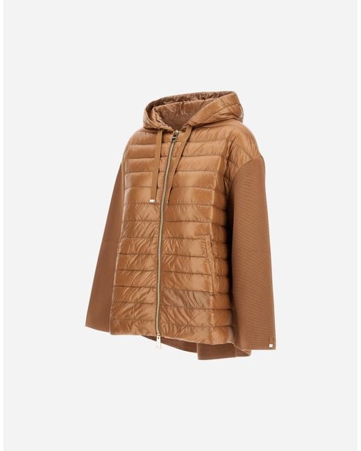 Herno Brown Hooded Jacket