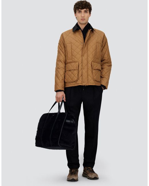 Herno Natural Nylon Chamonix And Waxed Tech Cotton Jacket for men