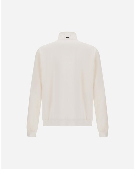 Herno White Bomber Jacket for men