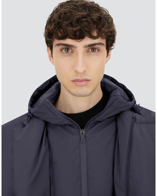 Herno Blue Long Jacket for men