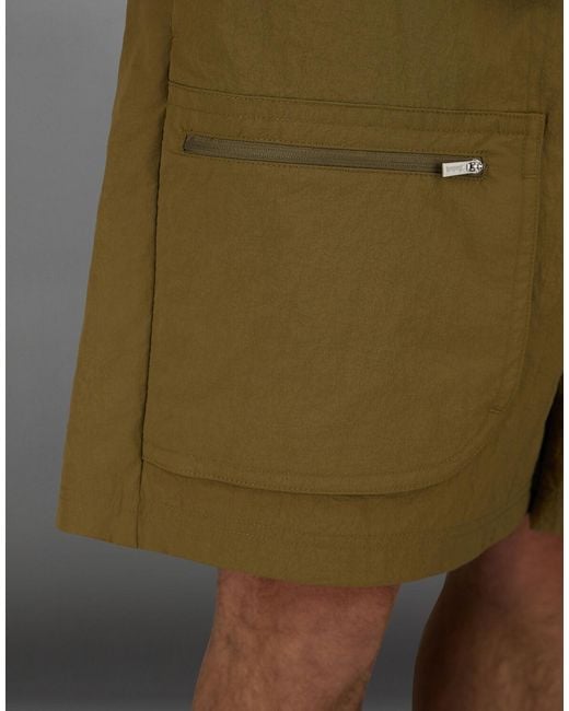Herno Green Laminar Shorts