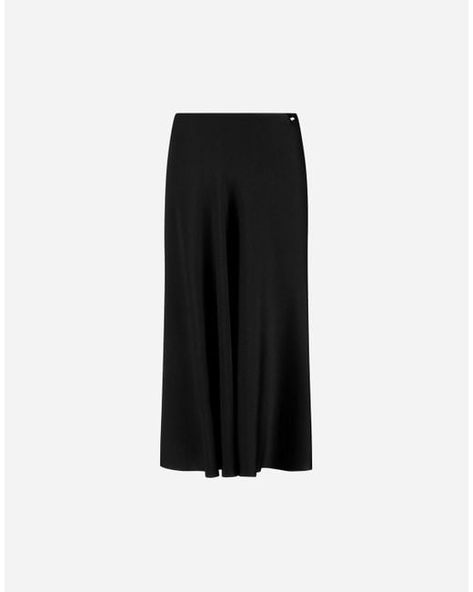GONNA RESORT IN ENVERS SATIN di Herno in Black