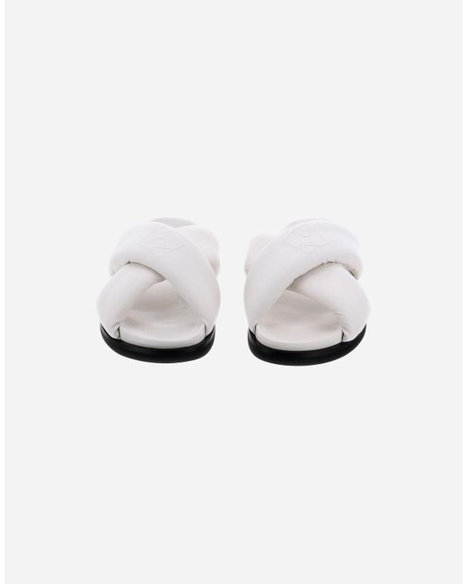 Herno White Nappa Sandals