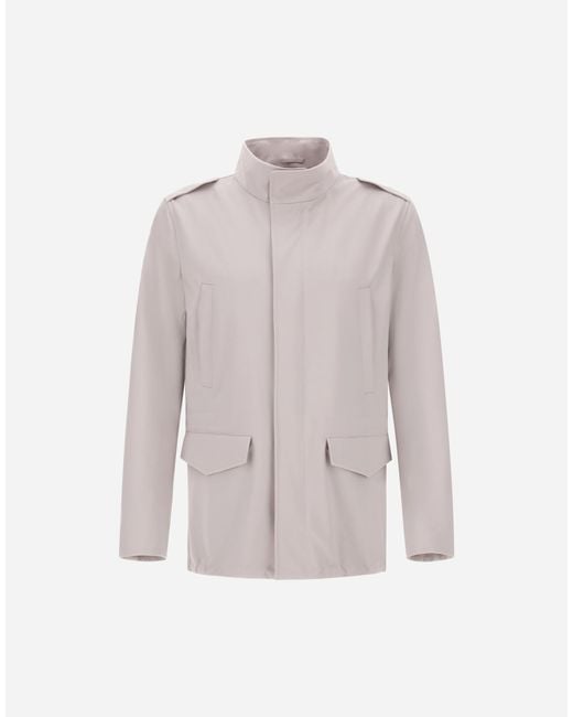 Herno Gray Field Jacket for men