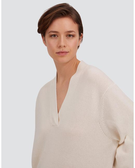 Herno White Cashmere Stocking-Stitch Jumper
