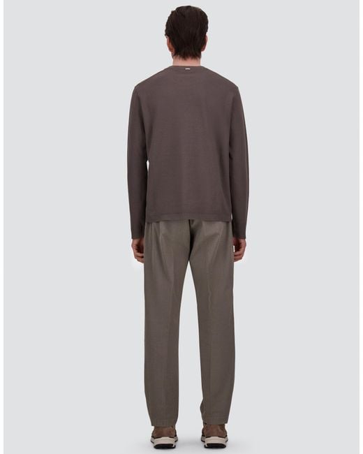 Herno Gray Trousers for men