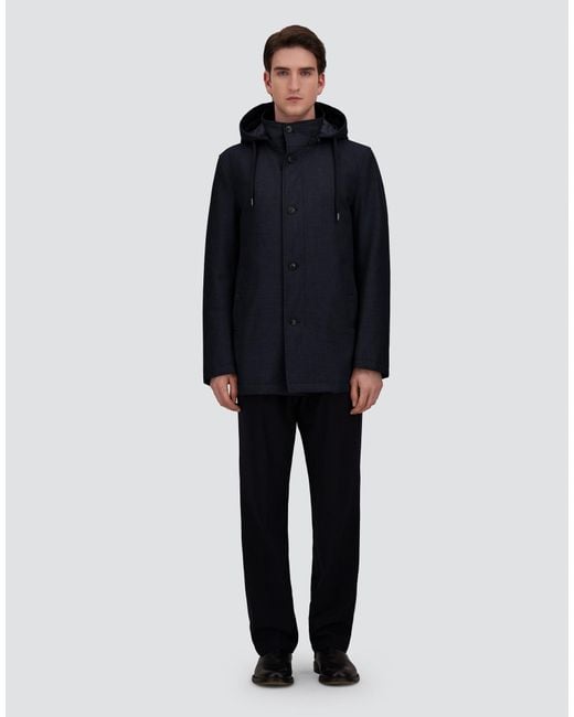 Herno Blue Short Parka for men