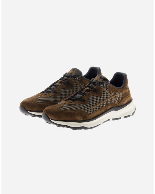 Herno Multicolor Suede And Mesh Running Sneaker for men