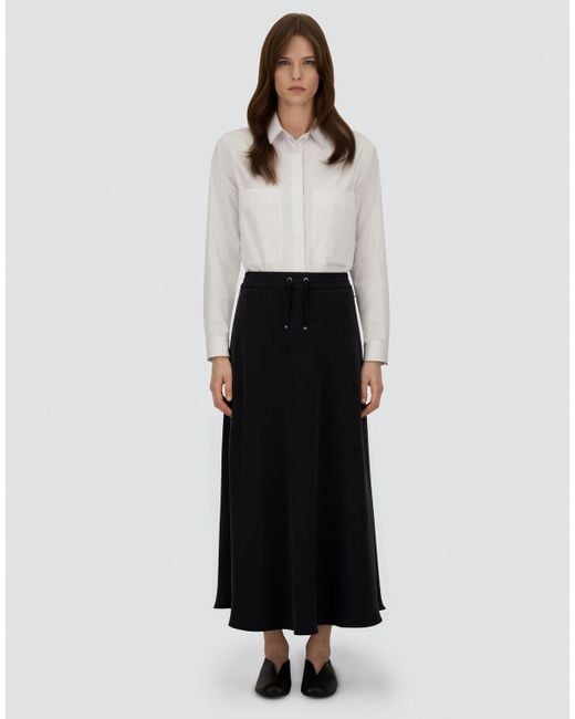 GONNA IN MATT CREPE SATIN di Herno in Black