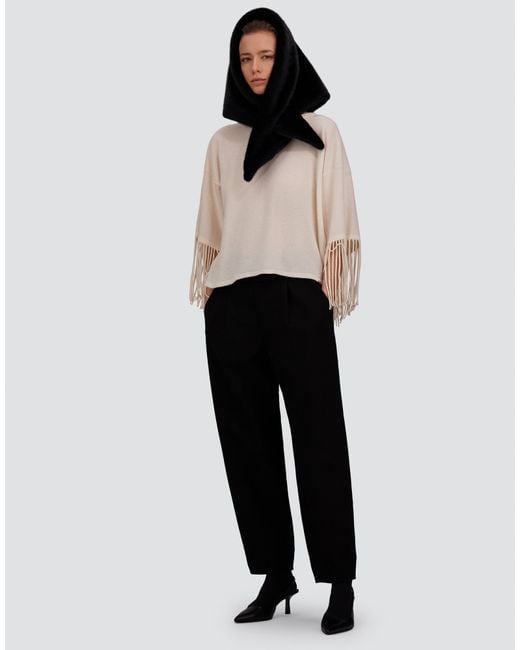 Herno White Wool And Cashmere Stocking-Stitch Jumper