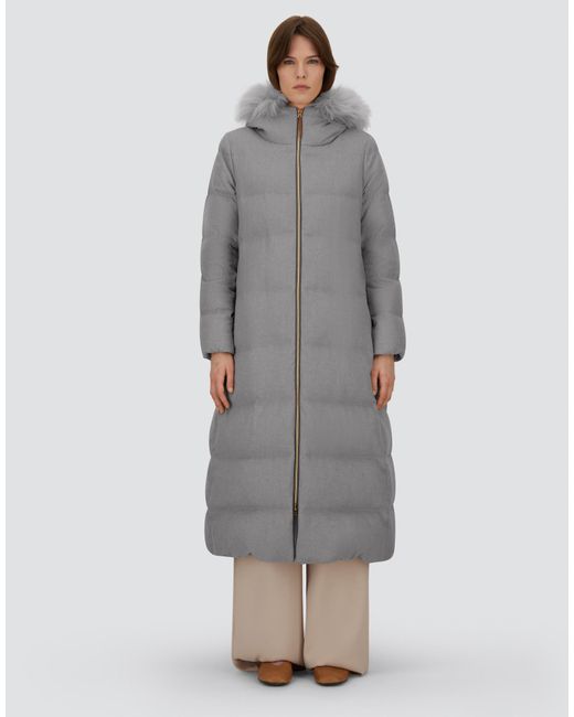 Herno Gray Long Jacket