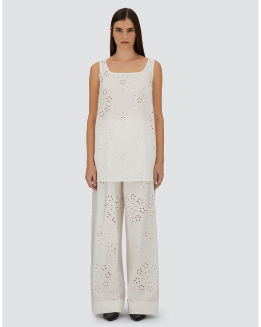 Herno White Trousers