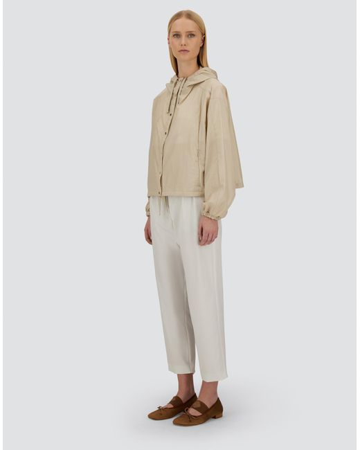 Herno Natural Shiny Tech Crinkle Jacket
